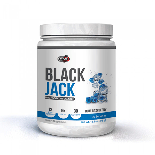 Pure Nutrition Black Jack 30 servings Pre Workout FLAVOR: Fruit Punch|Blue Raspberry|Watermelon