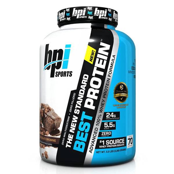 BPI Best Protein 5 lbs Hydro And Isolate Proteins Flavor: Chocolate Brownie|Cookies & Cream|Vanilla Swirl|Strawberries & Cream