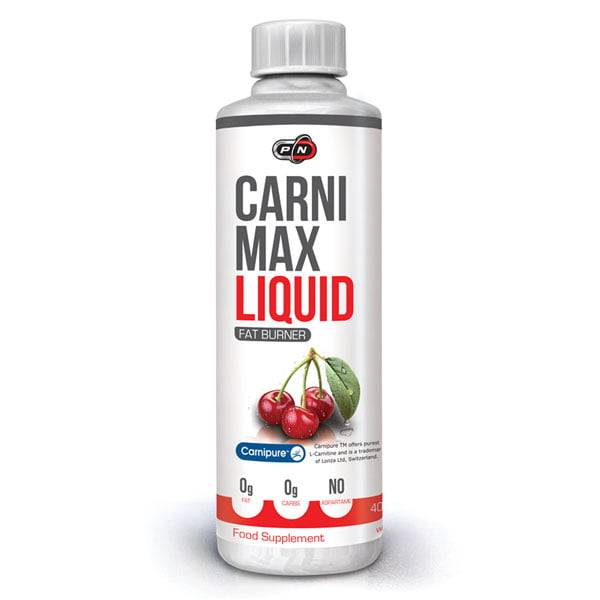 Pure Nutrition Carni Max 500 ml Non Stimulant Fat Burner Flavor: Cherry|Green Apple|Lemon|Peach