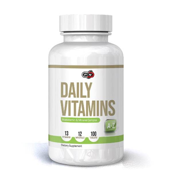 Pure Nutrition Daily Vitamins 100 Tabs Multivitamins Vitamins And Minerals