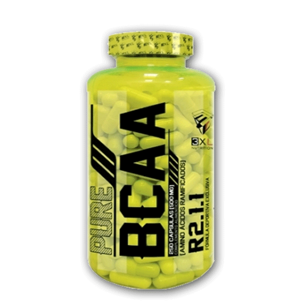 3XL Nutrition Pure BCAA 2:1:1 500mg 500 caps Amino Acids Caps And Tablets